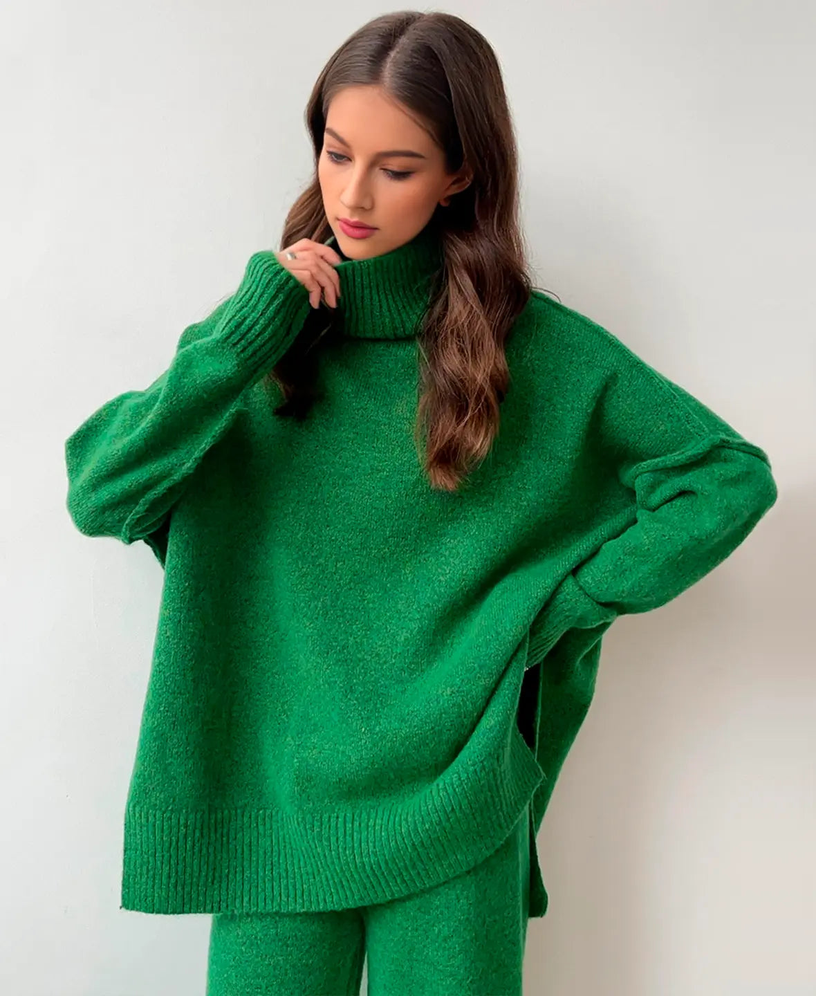 Soft Knit Turtleneck Set