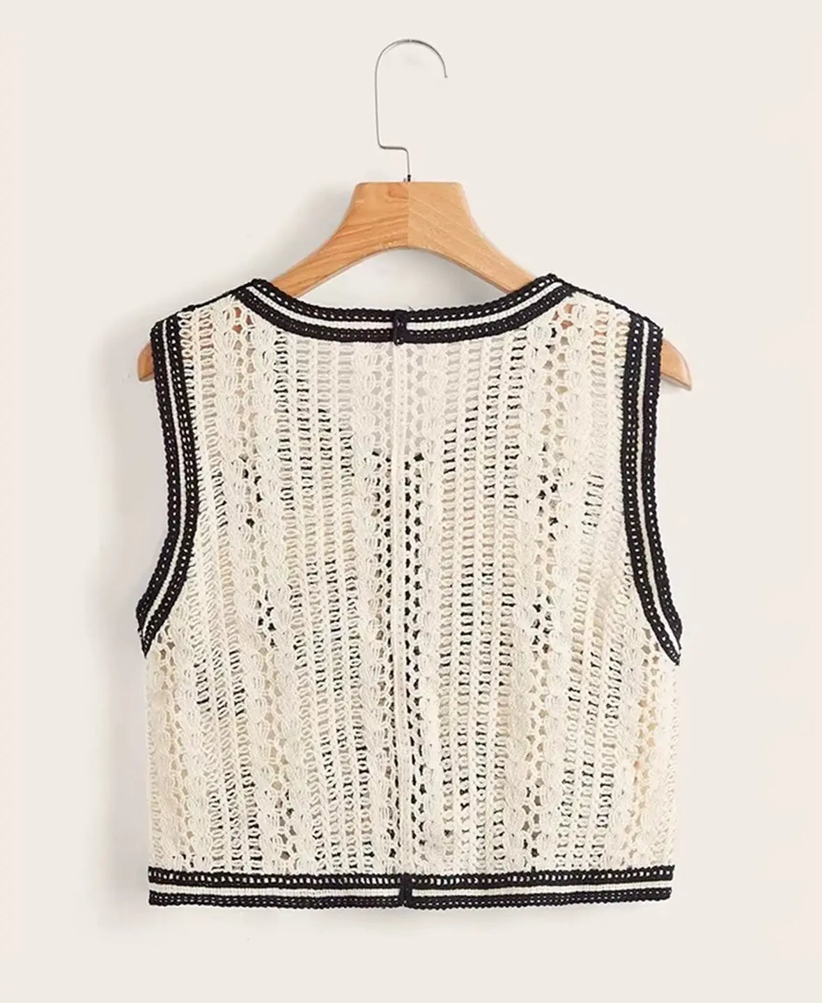 Floral Crochet Vest