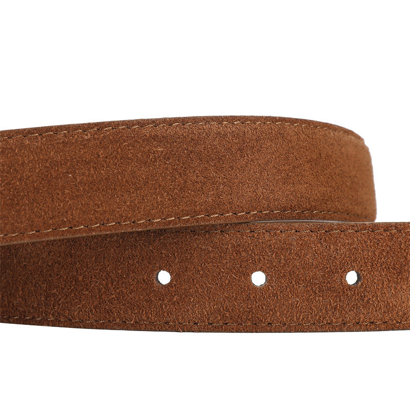 Sleek Suede Leather Belt
