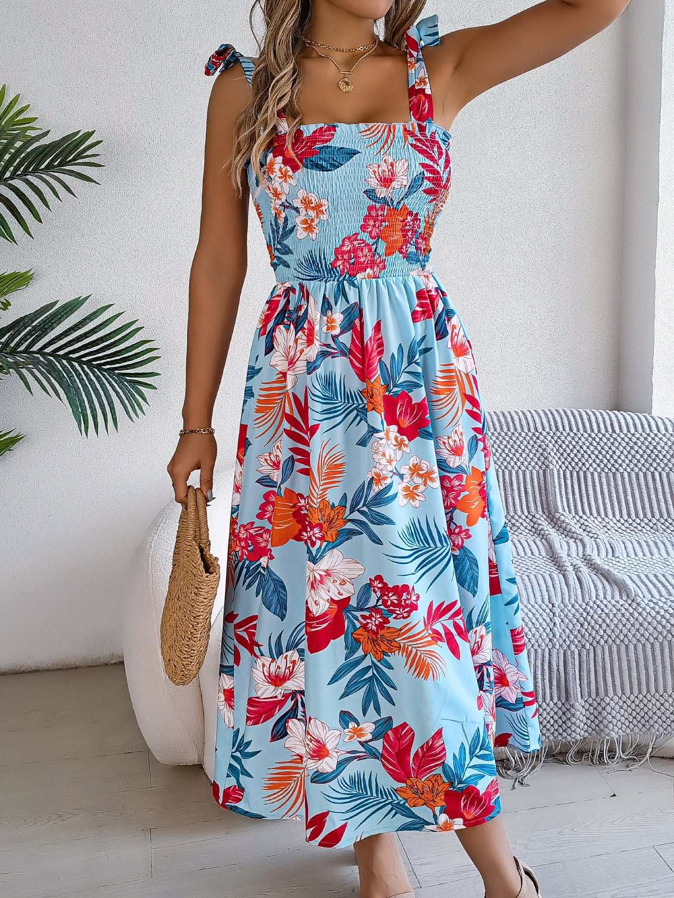 Mirelle Strappy Floral Dress