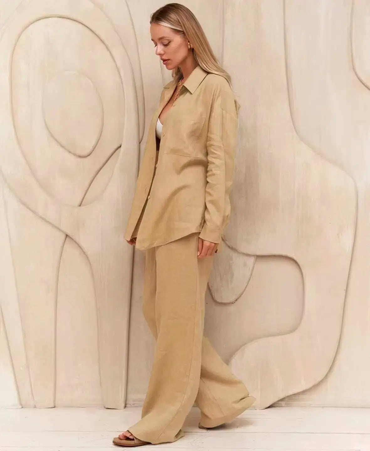 Pure Breeze Linen-Look Set