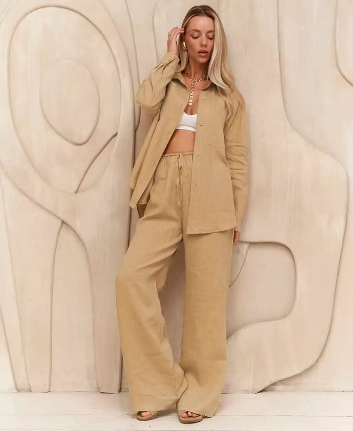 Pure Breeze Linen-Look Set