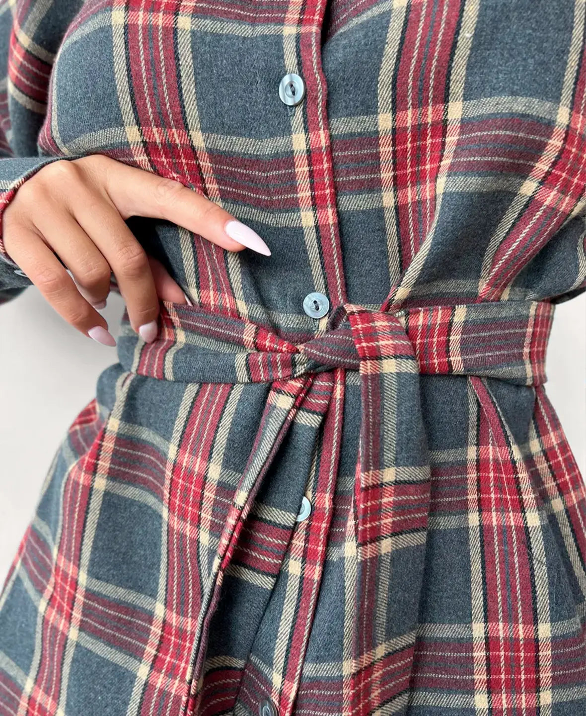 Trendy Plaid 2 Piece Set