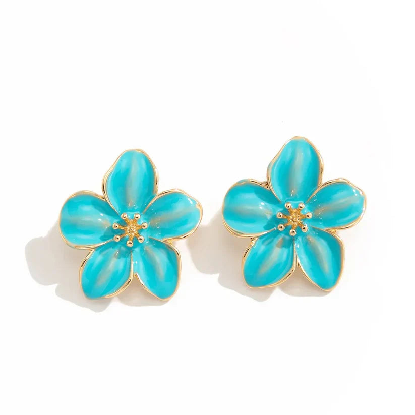 Floral Bloom Ear Studs Earrings