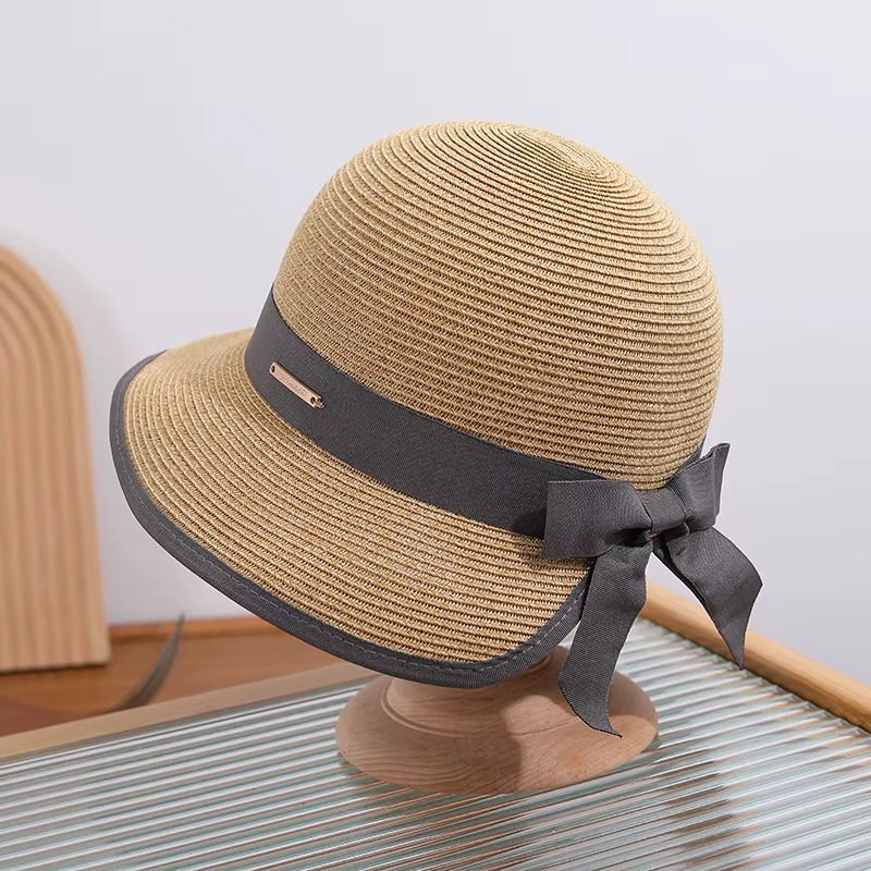 Chic Bow Straw Hat
