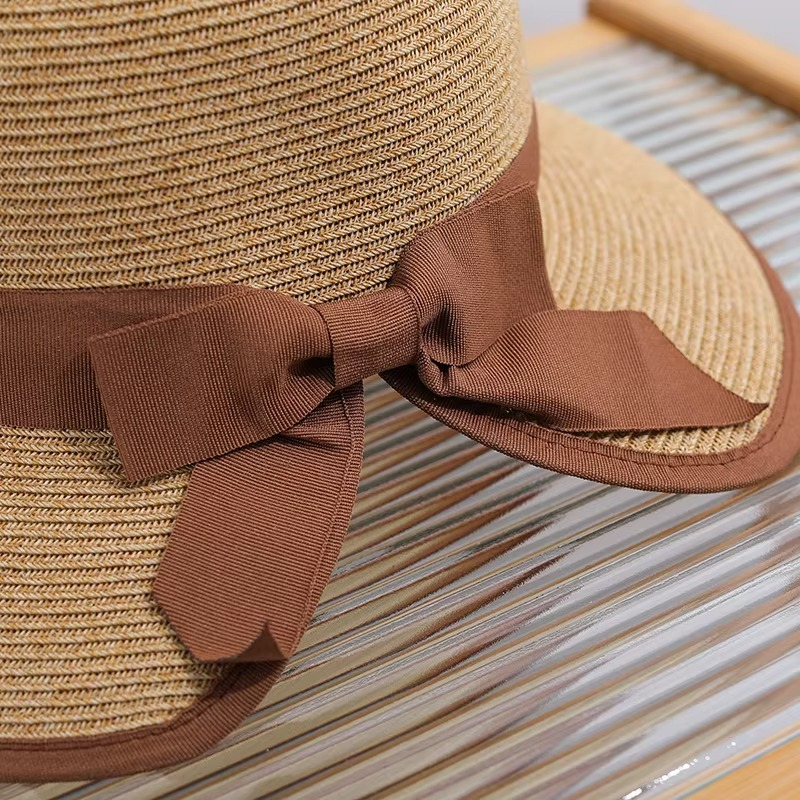 Chic Bow Straw Hat