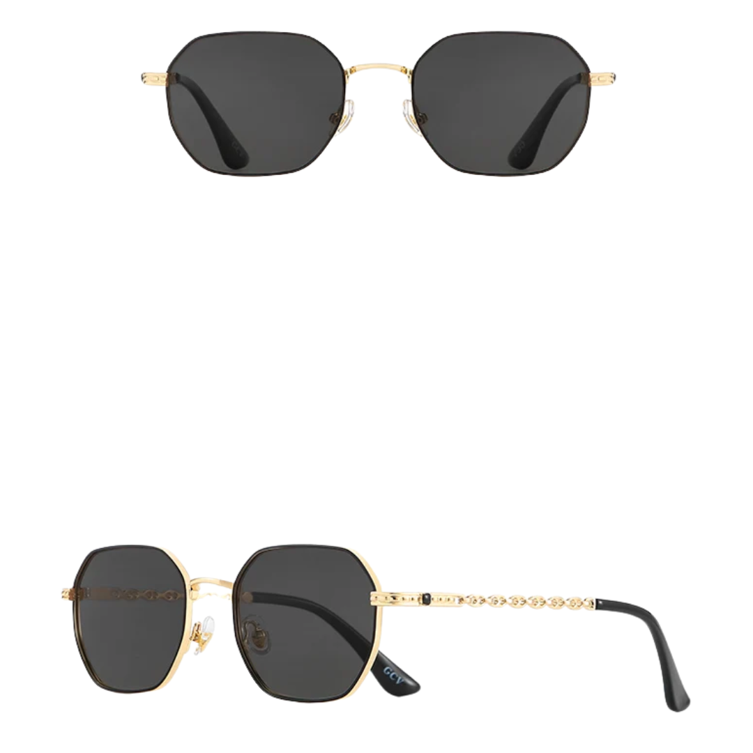 GCV SOLAREX GOLD BLACK™ – Adaptive Square Polarized Sunglasses in Magnesium Alloy