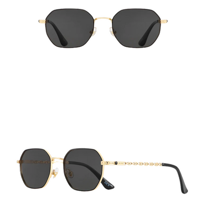 GCV SOLAREX GOLD BLACK™ – Adaptive Square Polarized Sunglasses in Magnesium Alloy
