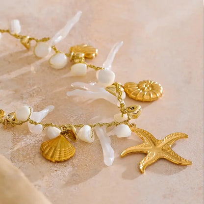 18K Gold Plated Ocean Necklace