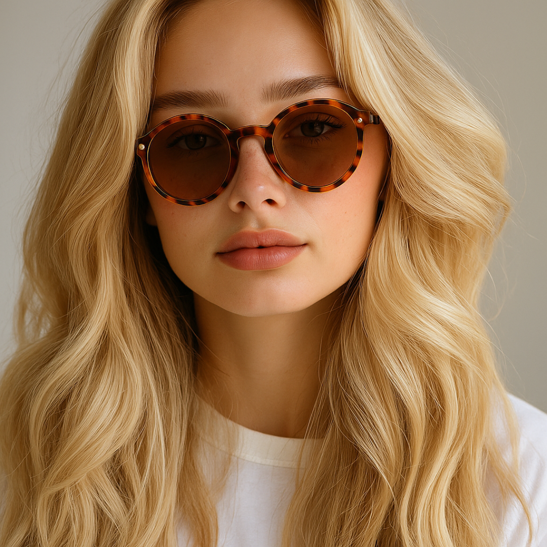 GCV ORBÉLLE TORTOISESHELL™ – Premium Round Cat Eye Sunglasses with Patented Acetate Frame