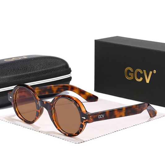 GCV ORBÉLLE TORTOISESHELL™ – Premium Round Cat Eye Sunglasses with Patented Acetate Frame