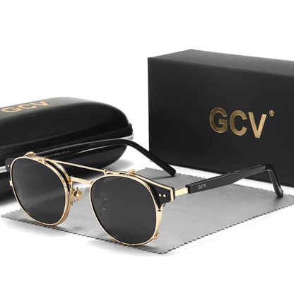 GCV SHIFTX GOLD BLACK™ – Dual-Lens Polarized Sunglasses for Everyday Transitions