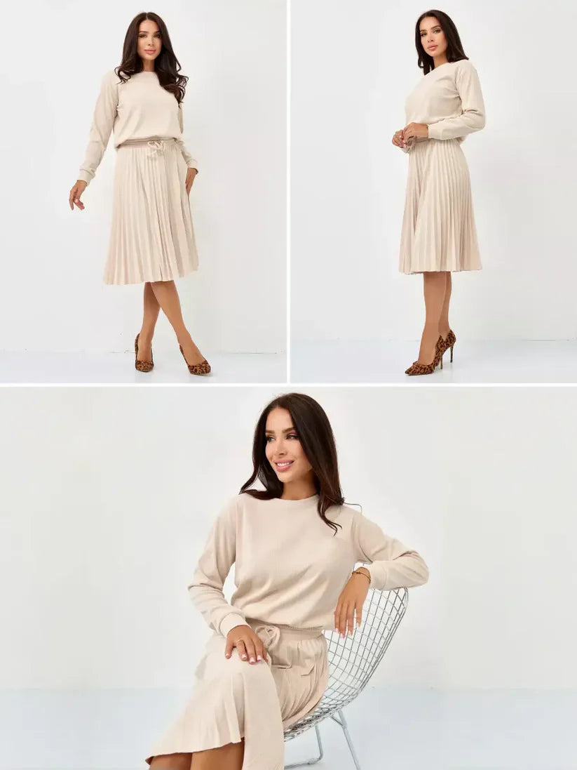 Aurora Pleated Skirt Set