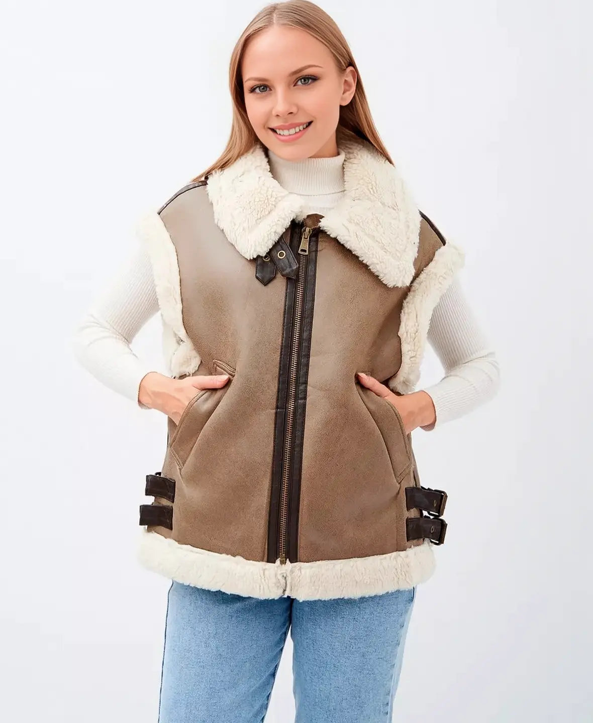Aviator Furry Waistcoat