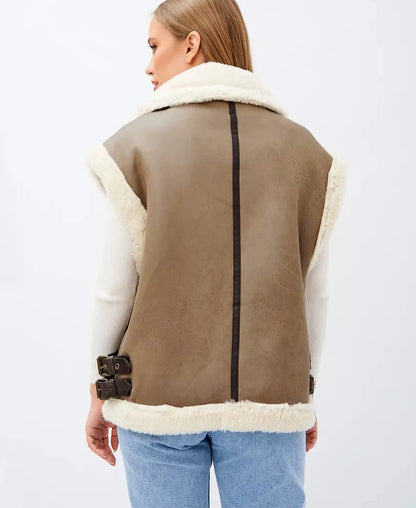 Aviator Furry Waistcoat