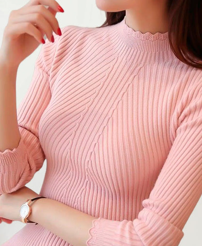 Basic Ribbed Knit Sweater
