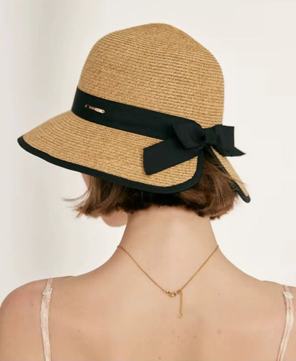 Chic Bow Straw Hat