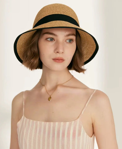 Chic Bow Straw Hat