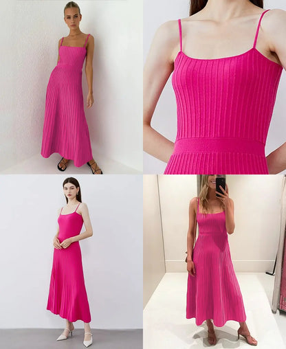Sunset Knit Midi Dress