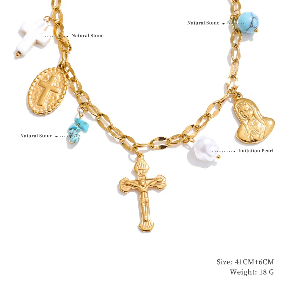 18K Gold Plated Charm Pendants