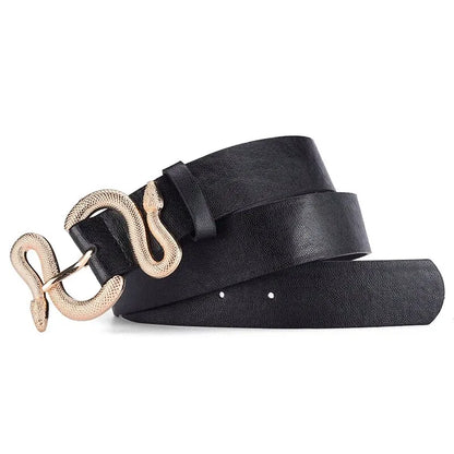 Retro Snake Leather Belt