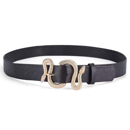 Retro Snake Leather Belt