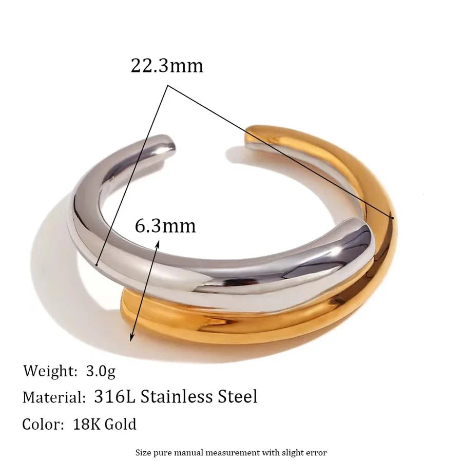 Minimalist Double Laminate Stainless Steel Jewelry