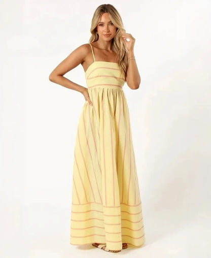 Striped Resort Maxi Dress