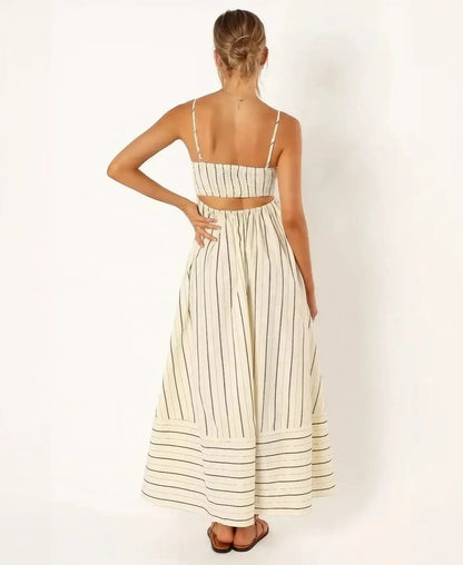 Striped Resort Maxi Dress