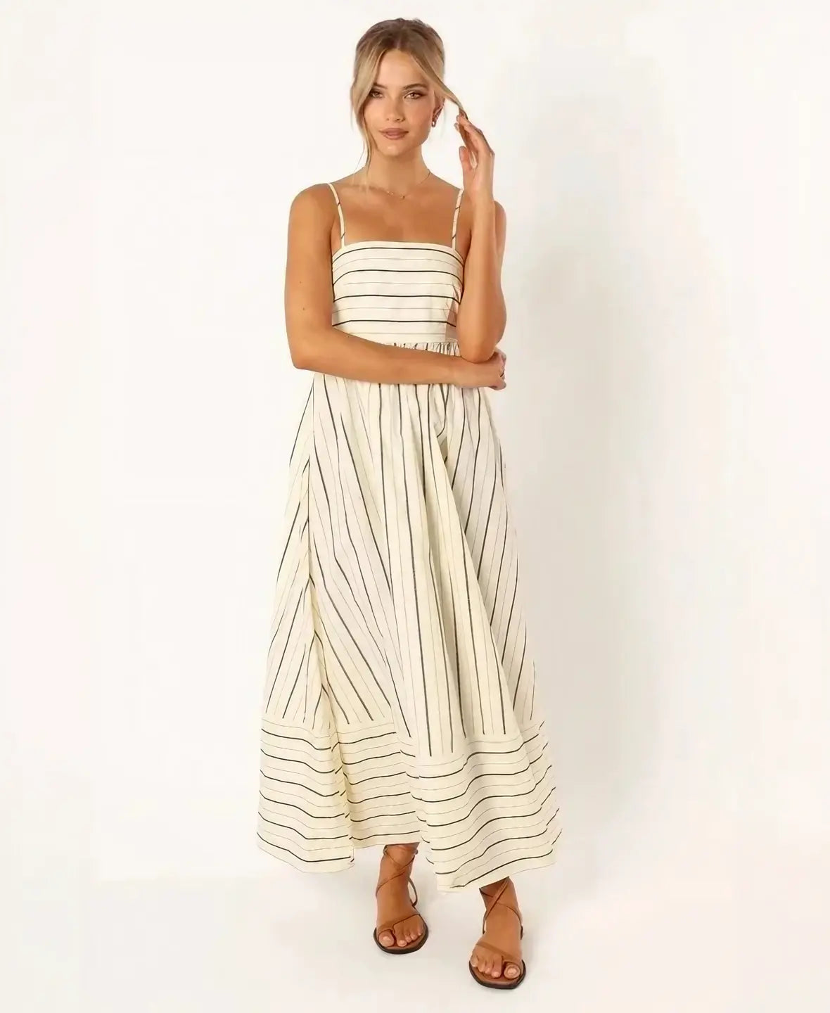 Striped Resort Maxi Dress