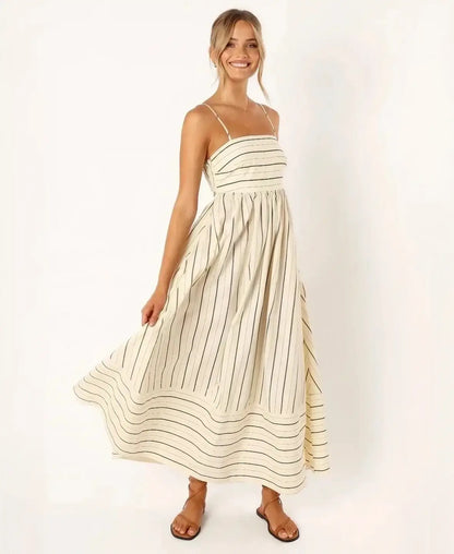Striped Resort Maxi Dress