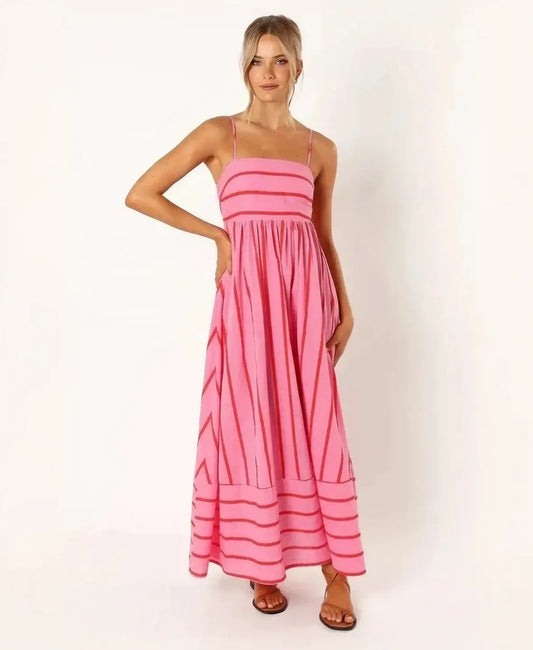 Striped Resort Maxi Dress