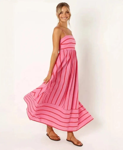 Striped Resort Maxi Dress