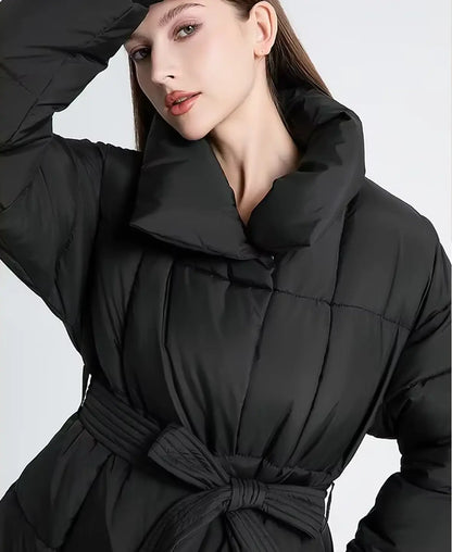 Cinched Puffer Coat