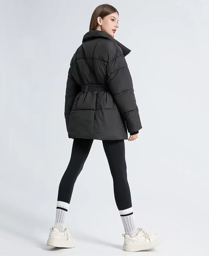Cinched Puffer Coat