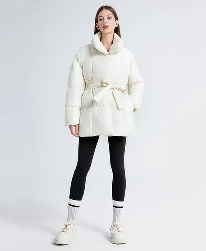 Cinched Puffer Coat