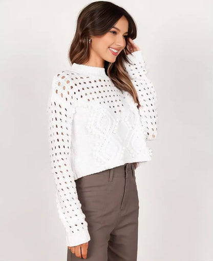 Pompom Knitted Sweater