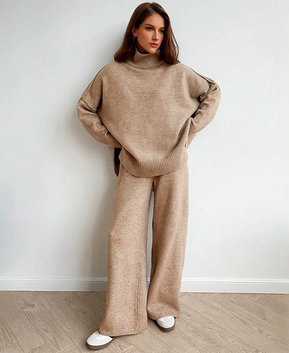Soft Knit Turtleneck Set