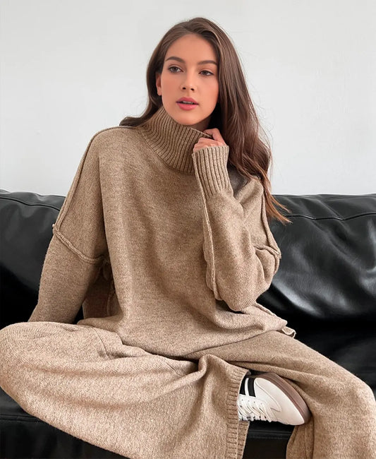 Soft Knit Turtleneck Set