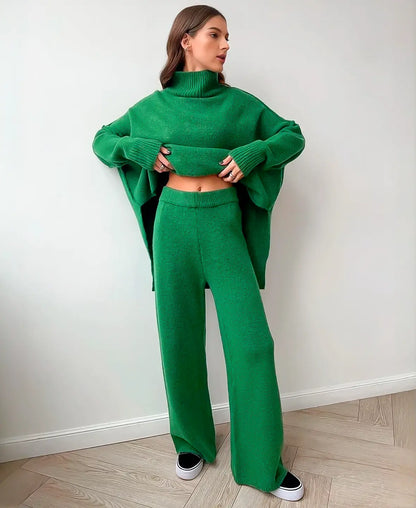 Soft Knit Turtleneck Set