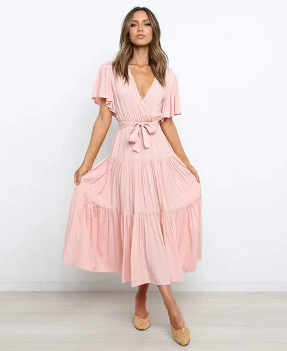Amélie High Waist Midi Dress