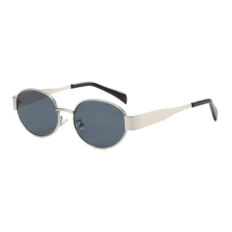 Classy Golden Oval Sunglasses UV400