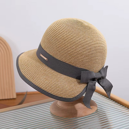 Chic Bow Straw Hat
